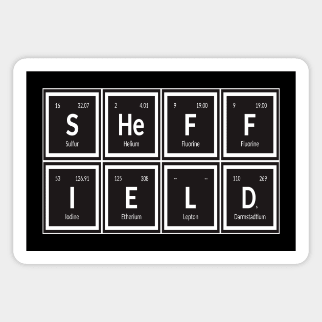 Sheffield | Periodic Table Magnet by Maozva-DSGN